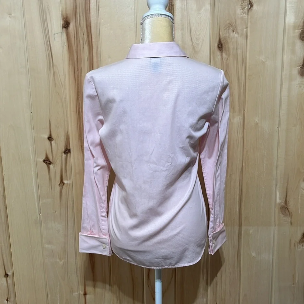 Brooks Brothers Light Pink Cotton Button Down Blouse Size 4 - Picture 5 of 7